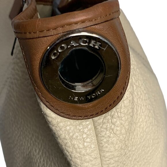 Coach Hadley Leather Medium Duffle Bag 31334 Pebbled Leather - Picture 12 of 15